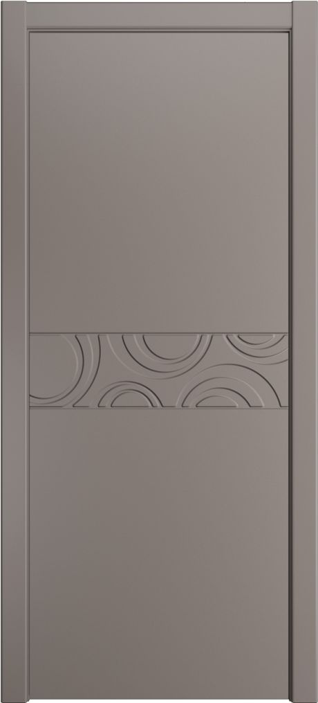Глухая межкомнатная дверь ID-FL Темно-серый Эмаль (Мильяна)