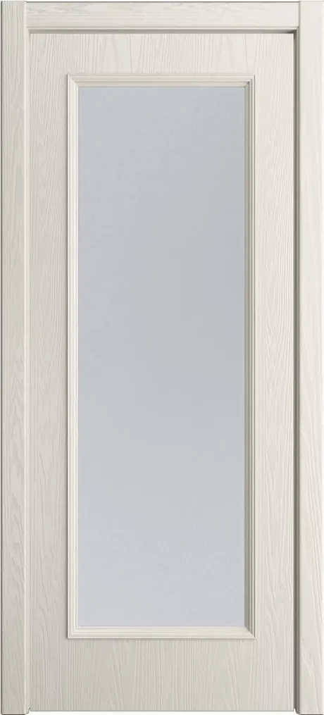 Межкомнатная дверь со стеклом Палермо Бежевый Шпон (Мильяна)