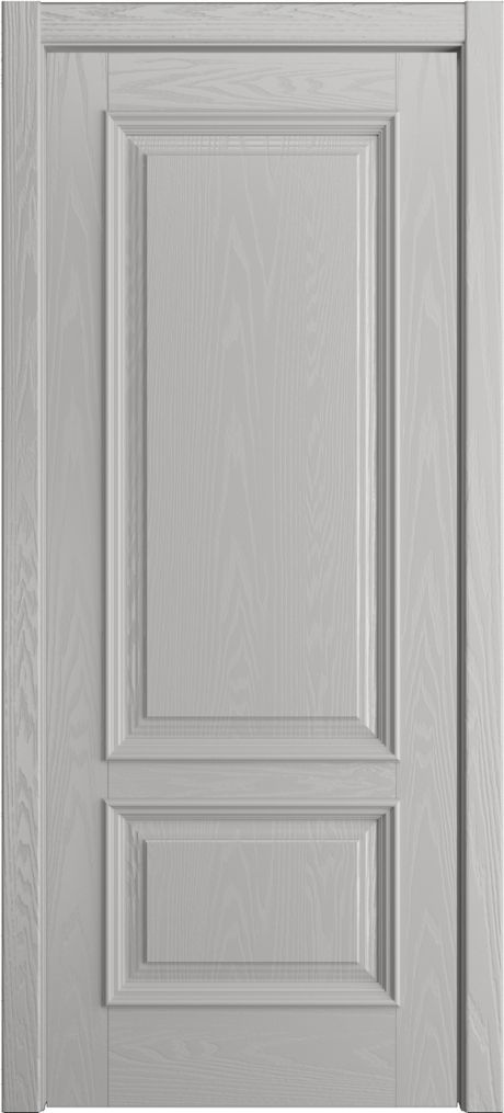 Глухая межкомнатная дверь Лондон Грей Шпон (Бипи Дорс)