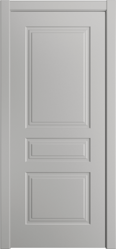 Глухая межкомнатная дверь ID-Челси 3 Бежевый Эмаль (Мильяна)