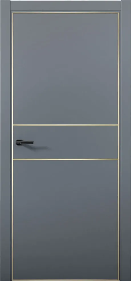 Межкомнатная дверь ESTETICA 03 Антрацит Кромка AL Gold (Brandoors)