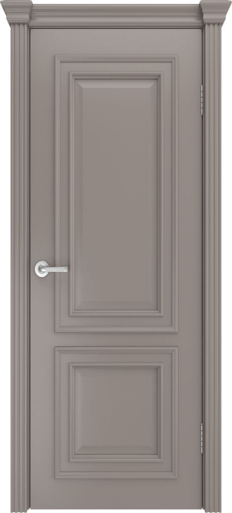 Глухая межкомнатная дверь Бристоль Премьера Темно-серый Эмаль (Мильяна)