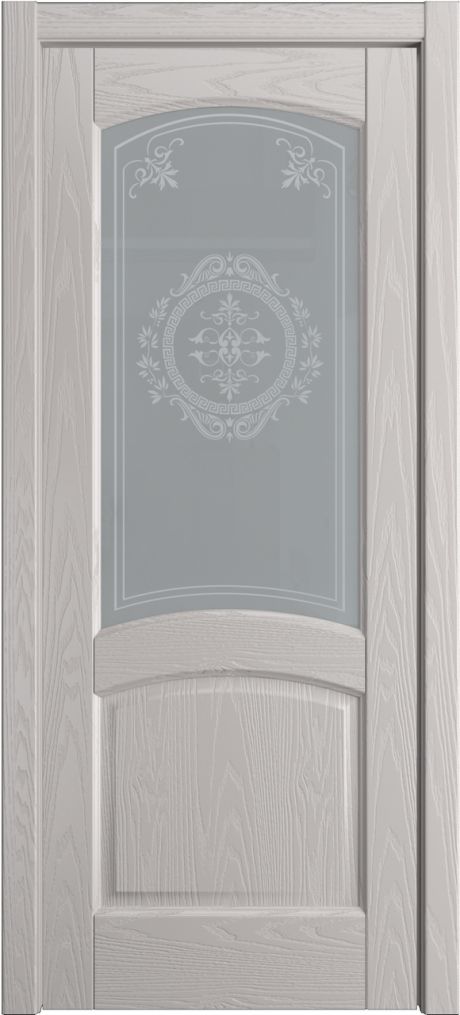 Межкомнатная дверь со стеклом Фиона Агат Шпон (Мильяна)