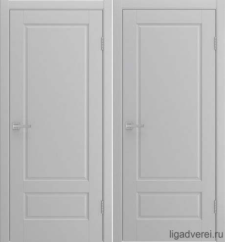 Межкомнатная дверь Amore-2 Серый Эмаль (Лига дверей)