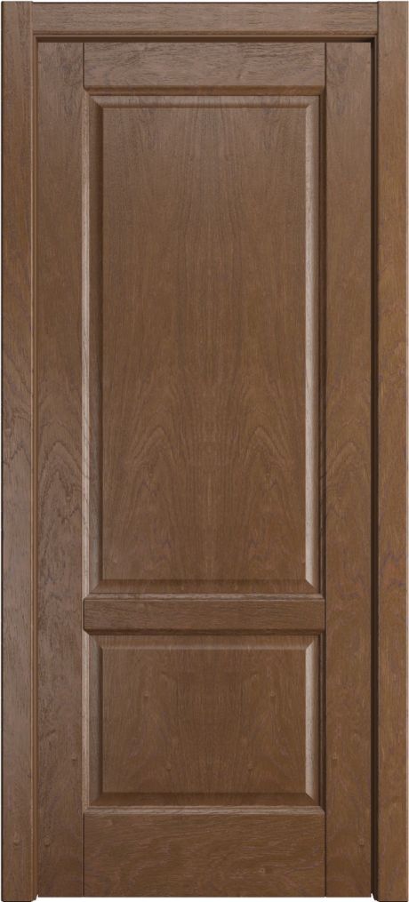 Глухая межкомнатная дверь Ровена Дуб мокко Шпон (Мильяна)
