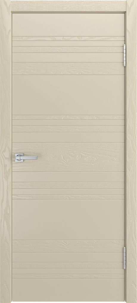 Глухая межкомнатная дверь ID-E Крем Шпон (Мильяна)