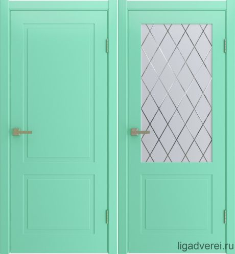Межкомнатная дверь Verona Бирюза Эмаль (Лига дверей)