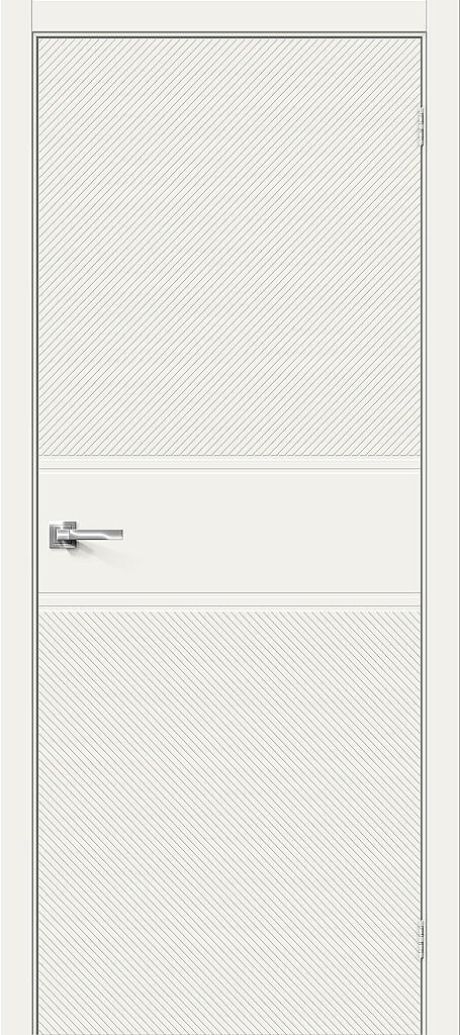 Межкомнатная дверь глухая Граффити-27 Whitey (BRAVO)