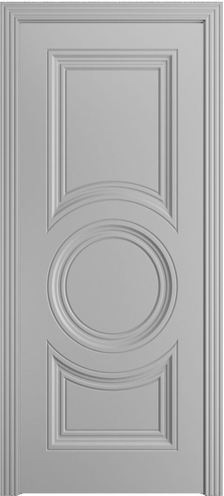 Глухая межкомнатная дверь Адриана-Ф Премиум Светло серая Эмаль (Мильяна)