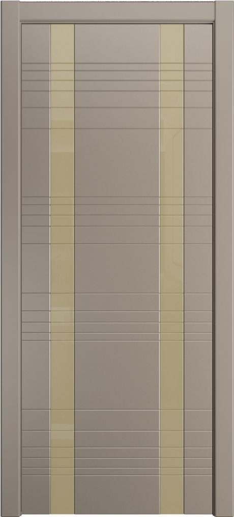 Межкомнатная дверь со стеклом ID-D Латте Эмаль (Мильяна)