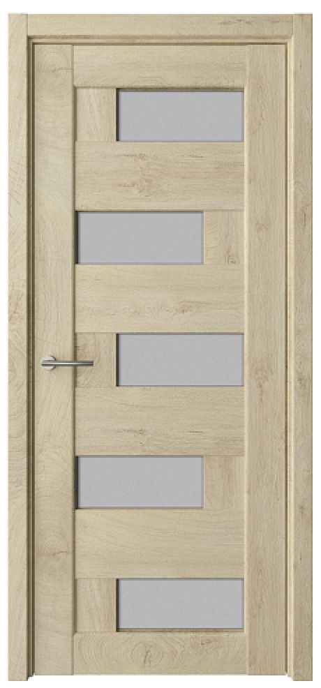 Межкомнатная дверь со стеклом Гавана Дуб золотистый CPL TL Стекло мателюкс (ALBERO)