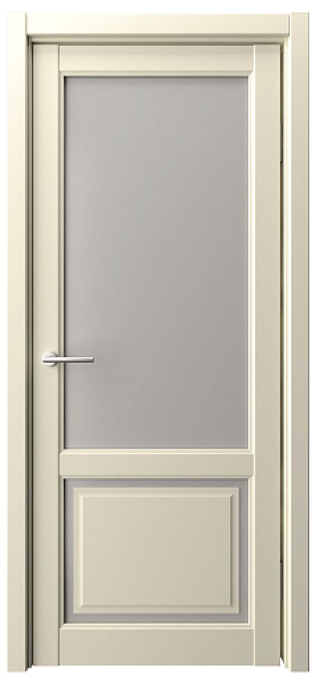 Межкомнатная дверь со стеклом Афина-1 Сэнд Vinyl Стекло мателюкс (ALBERO)