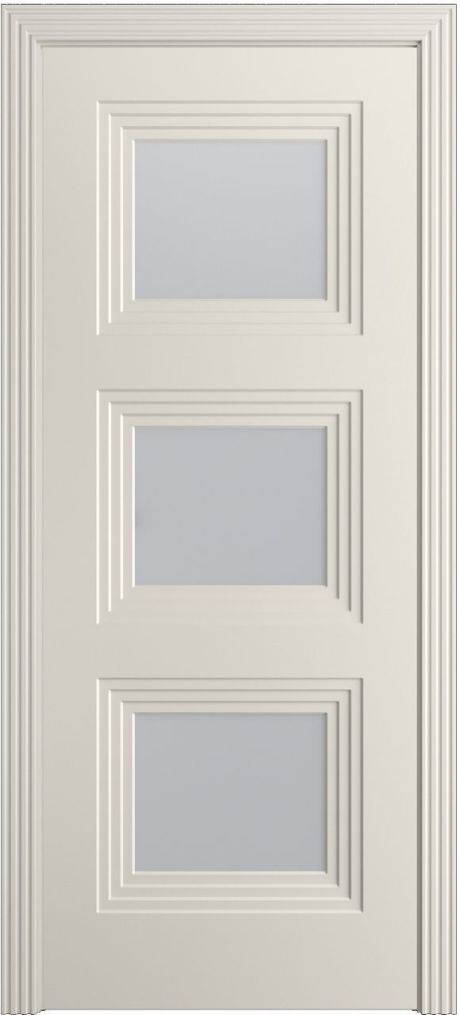 Межкомнатная дверь со стеклом Каролина Бежевый Эмаль (Бипи Дорс)