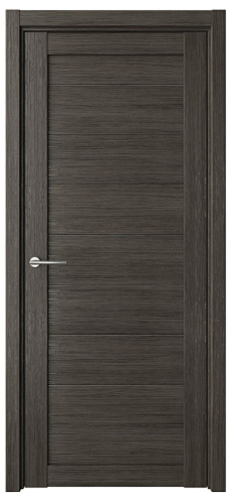 Глухая межкомнатная дверь Мюнхен ширина 80 см Серый кедр Эко-шпон (ALBERO)
