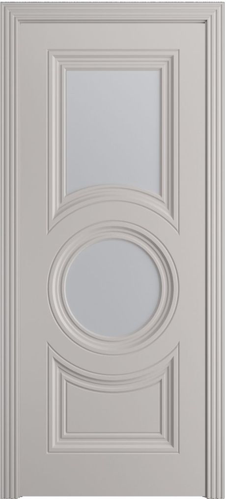 Межкомнатная дверь со стеклом Адриана-Ф Премиум Агат Эмаль (Мильяна)