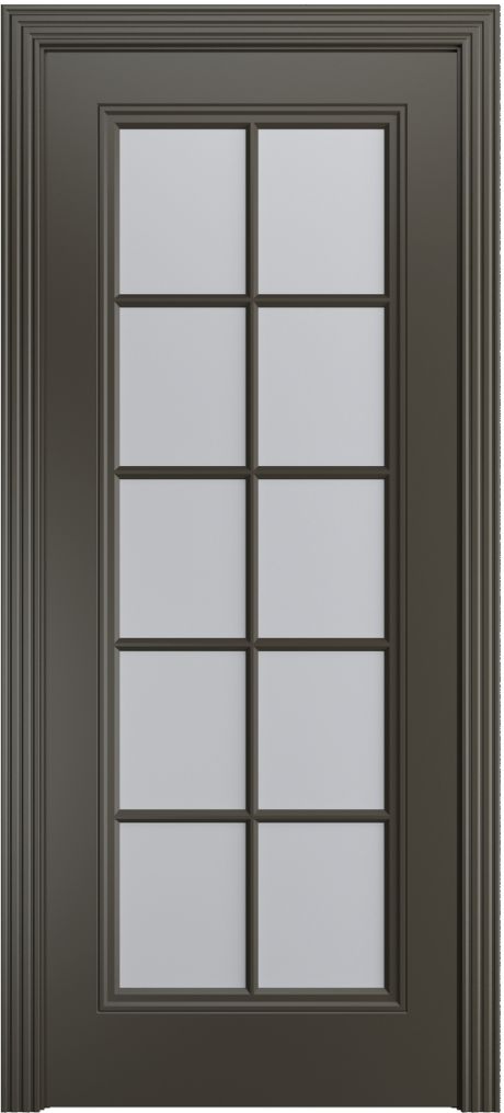 Межкомнатная дверь со стеклом Бьянка-1 Loft Гриджио Эмаль (Бипи Дорс)