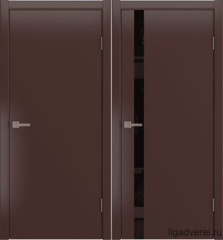 Межкомнатная дверь Zerro Шоколад Эмаль (Лига дверей)