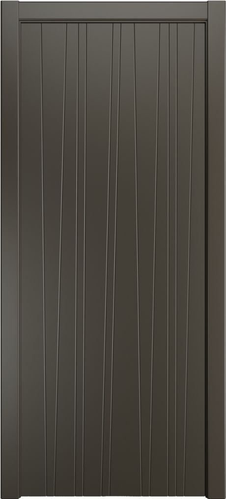 Глухая межкомнатная дверь ID-V Гриджио Эмаль (Мильяна)