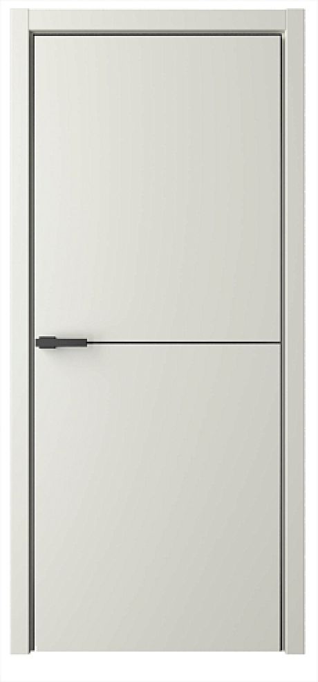 Глухая межкомнатная дверь Лайн-2 Латте Эмаль (ALBERO)