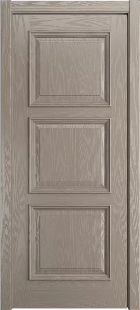 Глухая межкомнатная дверь Версаль Латте Шпон (Мильяна)