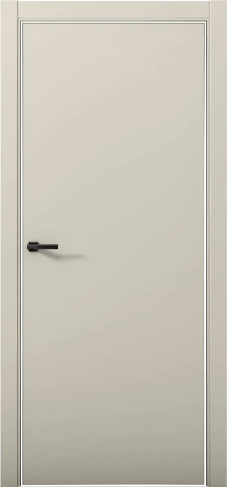 Межкомнатная дверь ESTETICA 01 Силк грей Кромка AL White (Brandoors)