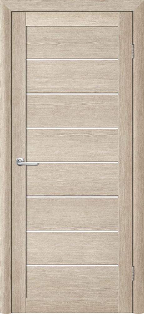 Межкомнатная дверь со стеклом Тренд Т-1 Акация кремовая Eco Tex Стекло белое (ALBERO)