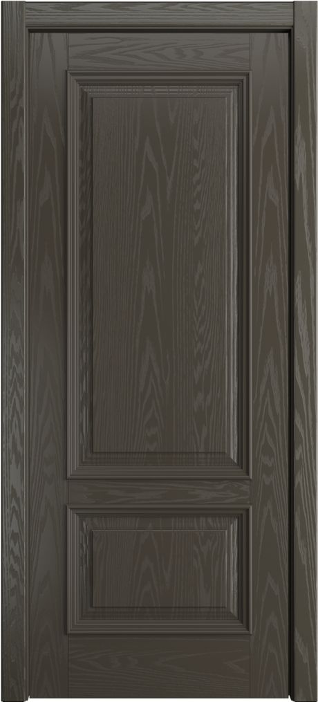 Глухая межкомнатная дверь Лондон Гриджио Шпон (Бипи Дорс)