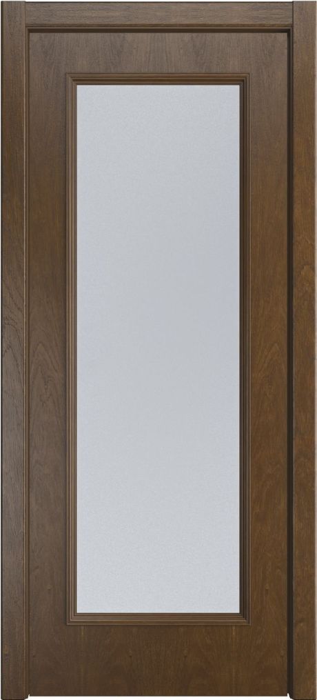 Межкомнатная дверь со стеклом Палермо Дуб виски Шпон (Мильяна)