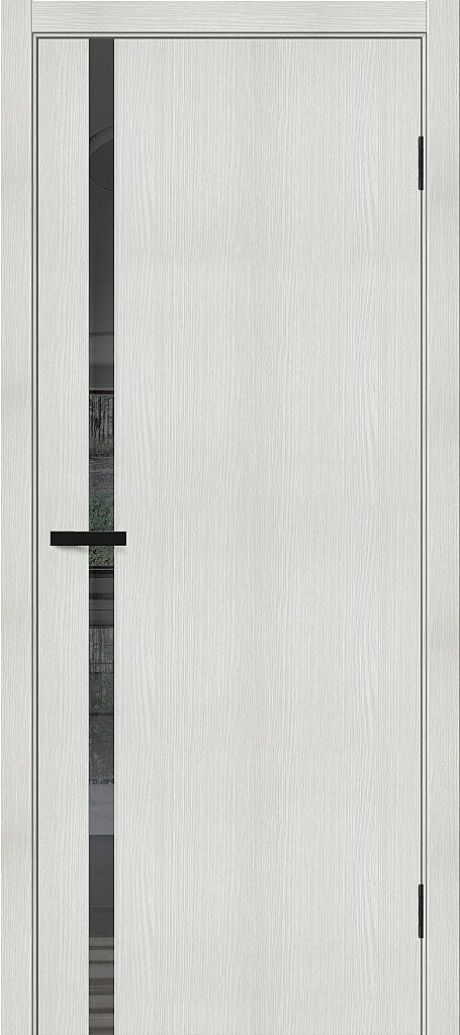 Межкомнатная дверь остекленная Браво-1.55 Bianco Veralinga (ĒLPORTA)