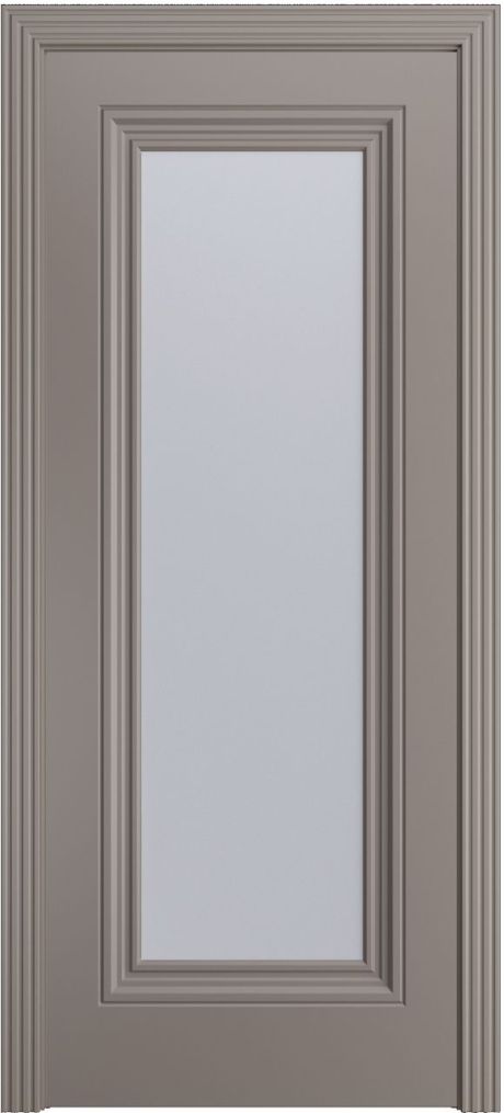 Межкомнатная дверь со стеклом Версаль-Ф Премиум Темно-серый Эмаль (Мильяна)