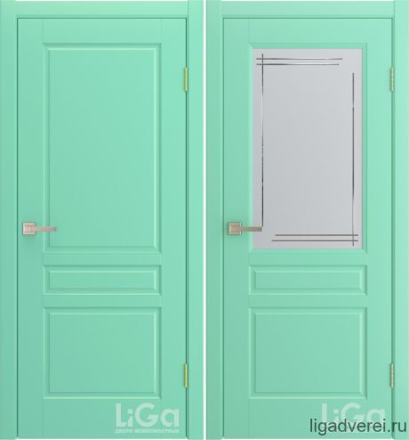 Межкомнатная дверь Belle Бирюза Эмаль (Лига дверей)