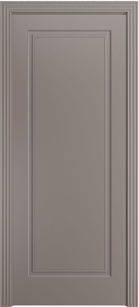 Глухая межкомнатная дверь Бруклин-1 Темно-серый Эмаль (Бипи Дорс)