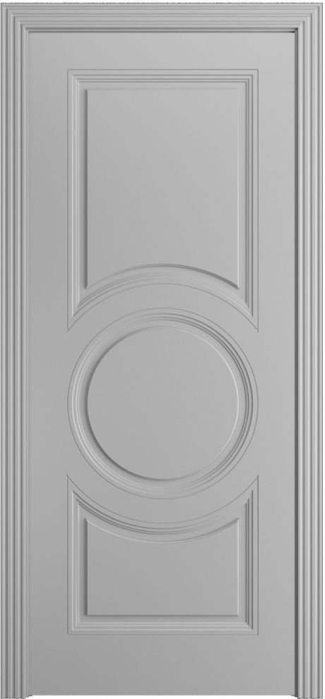 Глухая межкомнатная дверь Адриана-Ф Светло серая Эмаль (Мильяна)
