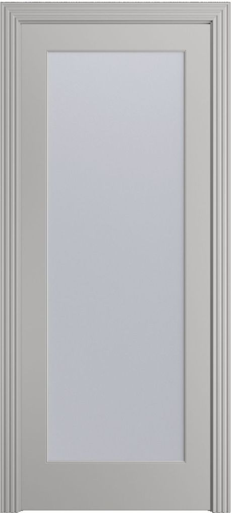 Межкомнатная дверь со стеклом Бруклин-1 Грей Эмаль (Бипи Дорс)