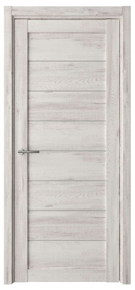 Межкомнатная дверь со стеклом Сеул Темный кипарис Эко-шпон Стекло мателюкс (ALBERO)