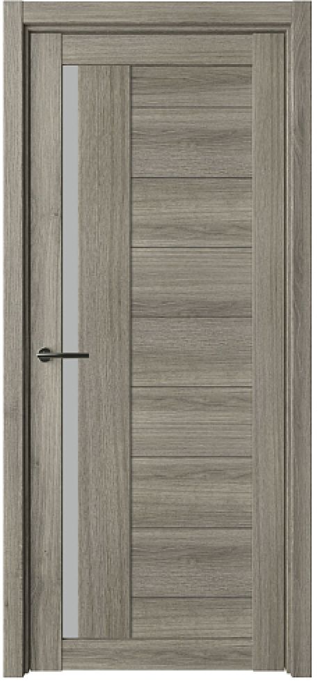 Межкомнатная дверь со стеклом Валенсия Пепельный ясень Эко-шпон Стекло мателюкс (ALBERO)