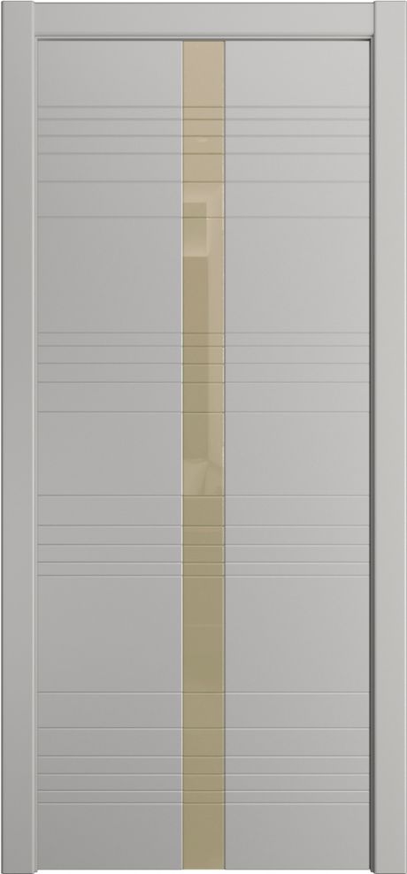 Межкомнатная дверь со стеклом ID-X Грей Эмаль (Мильяна)