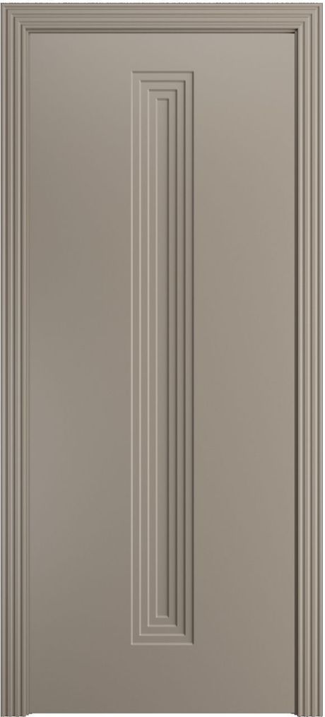 Глухая межкомнатная дверь Каролина-4 Латте Эмаль (Бипи Дорс)