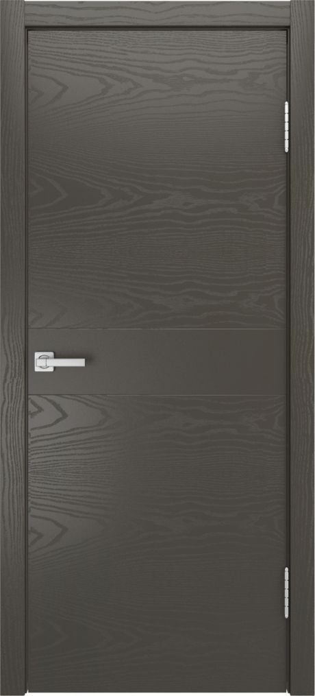 Глухая межкомнатная дверь ID-F Гриджио Шпон (Мильяна)