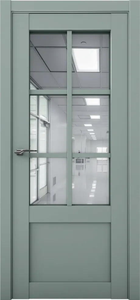 Межкомнатная дверь с зеркалом PRIME 21 Deep Green (Brandoors)