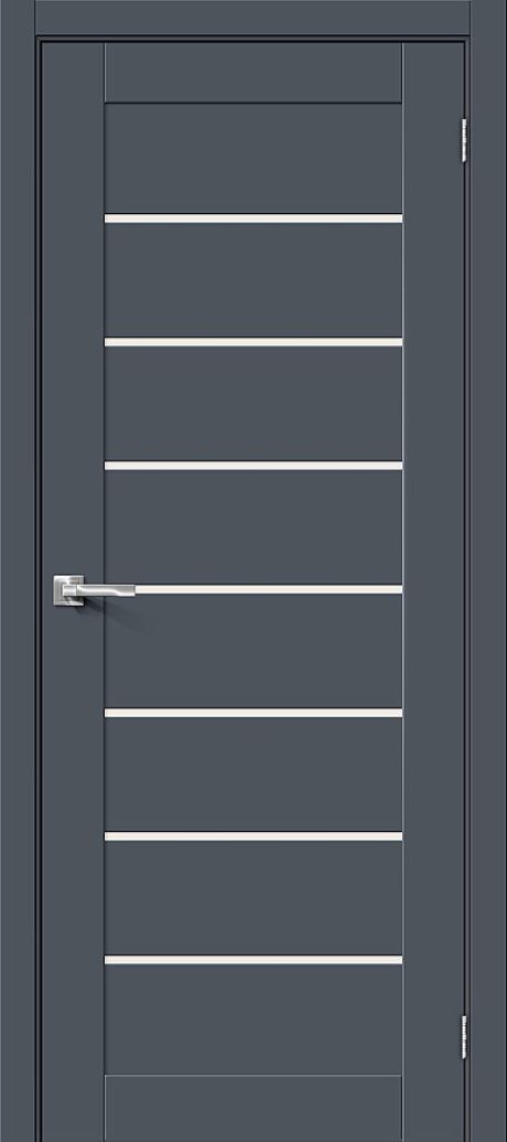 Межкомнатная дверь остекленная Браво-22 Stormy Matt (BRAVO)