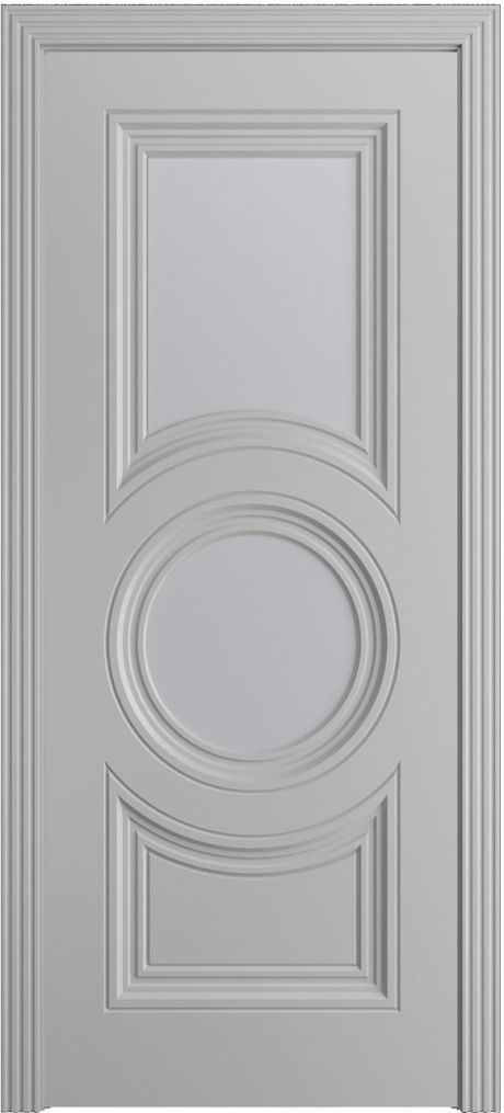 Межкомнатная дверь со стеклом Адриана-Ф Премиум Грей Эмаль (Мильяна)