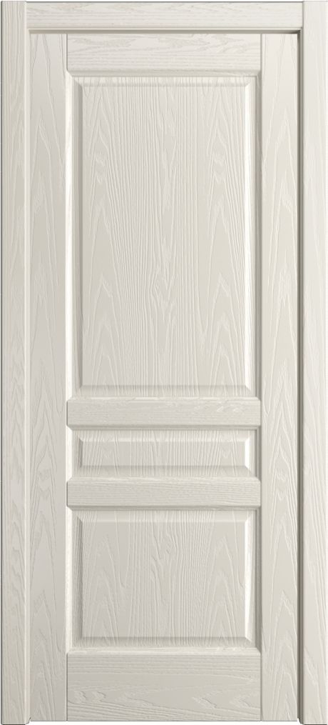 Глухая межкомнатная дверь Ребекка Бежевый Шпон (Мильяна)