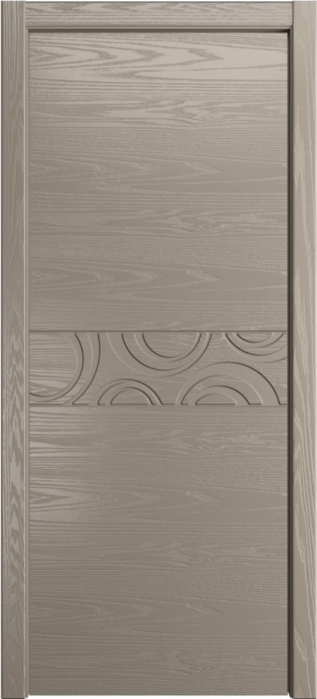 Глухая межкомнатная дверь ID-FL Латте Шпон (Мильяна)