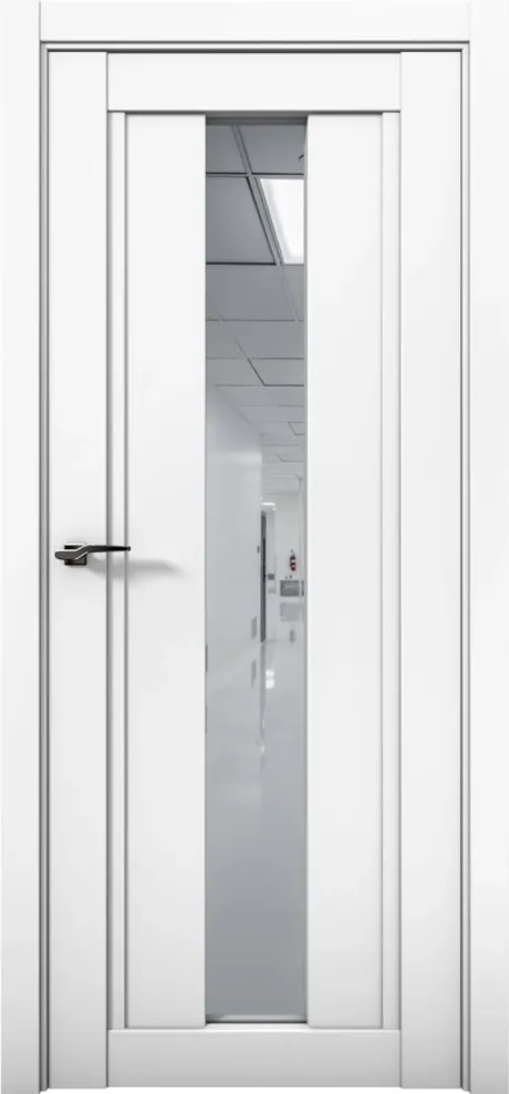 Межкомнатная дверь с зеркалом PRIME 03 Аляска (Brandoors)