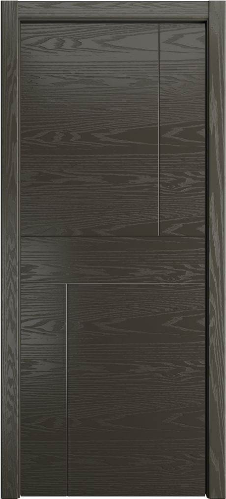 Глухая межкомнатная дверь ID-Z Гриджио Шпон (Мильяна)