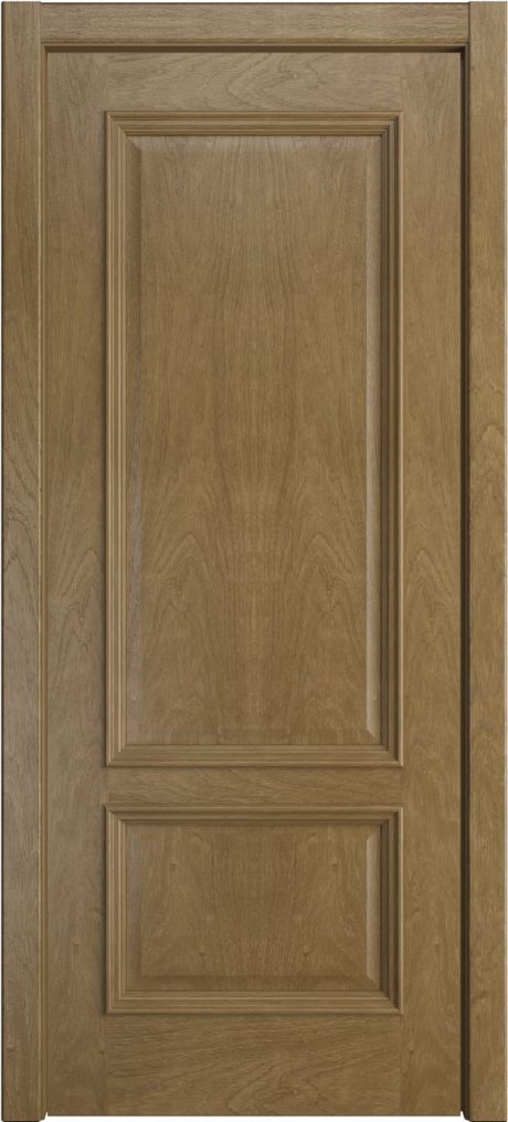 Глухая межкомнатная дверь Версаль-1 Дуб янтарь Шпон (Мильяна)