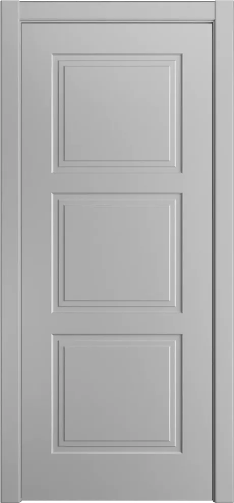 Глухая межкомнатная дверь ID-Челси 3.1 Светло серая Эмаль (Мильяна)