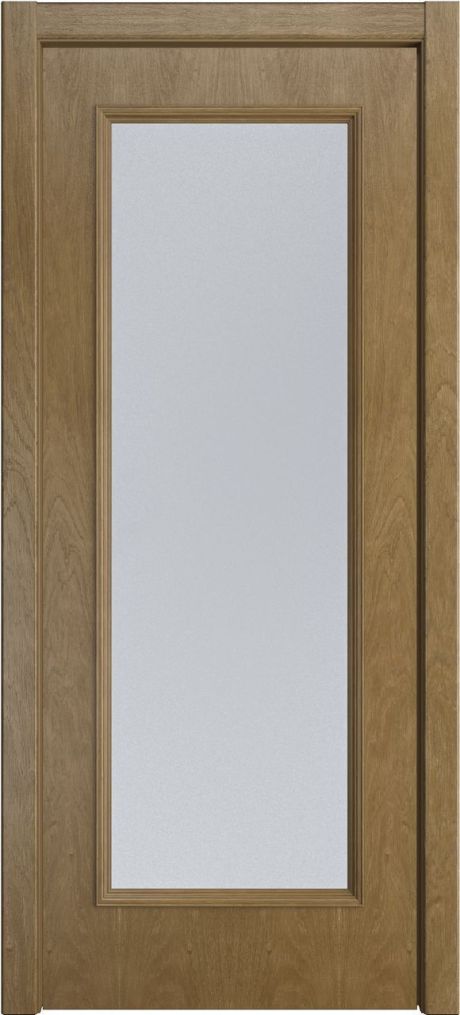 Межкомнатная дверь со стеклом Палермо Дуб янтарь Шпон (Мильяна)