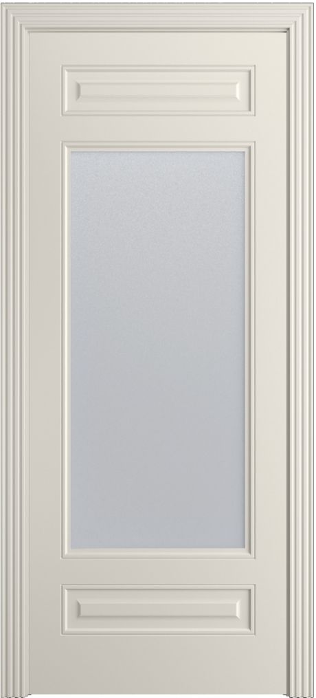 Межкомнатная дверь со стеклом Бьянка .1 Бежевый Эмаль (Бипи Дорс)